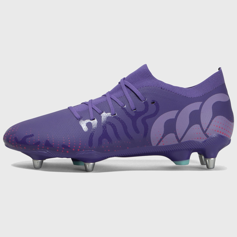 Canterbury Speed Infinite Pro SG Rugby Boots Purple - Rugbystuff.com