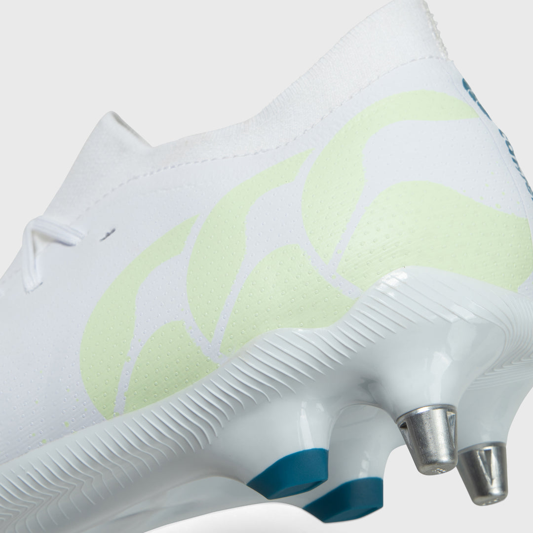 Canterbury Speed Infinite Pro SG Rugby Boots White - Rugbystuff.com