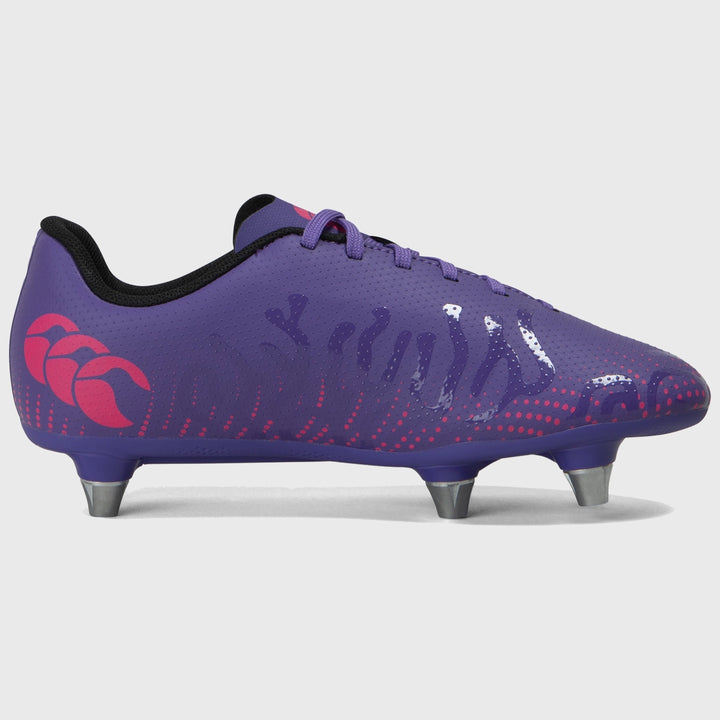 Canterbury Speed Infinite Team SG Junior Rugby Boots Purple - Rugbystuff.com