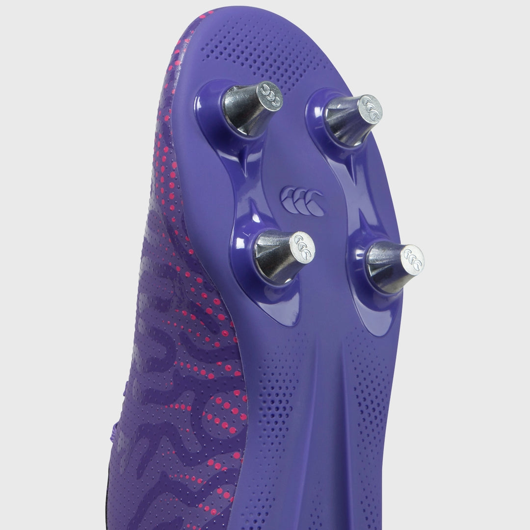 Canterbury Speed Infinite Team SG Junior Rugby Boots Purple - Rugbystuff.com