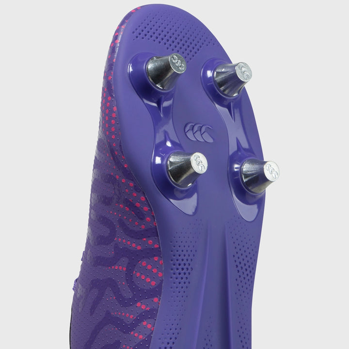 Canterbury Speed Infinite Team SG Junior Rugby Boots Purple - Rugbystuff.com