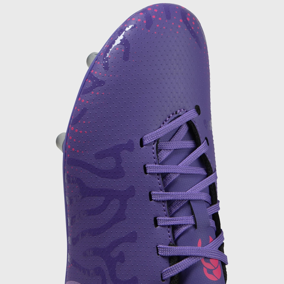 Canterbury Speed Infinite Team SG Junior Rugby Boots Purple - Rugbystuff.com