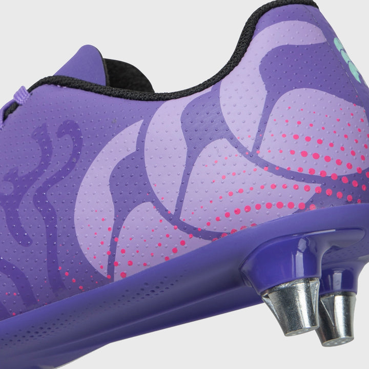 Canterbury Speed Infinite Team SG Junior Rugby Boots Purple - Rugbystuff.com