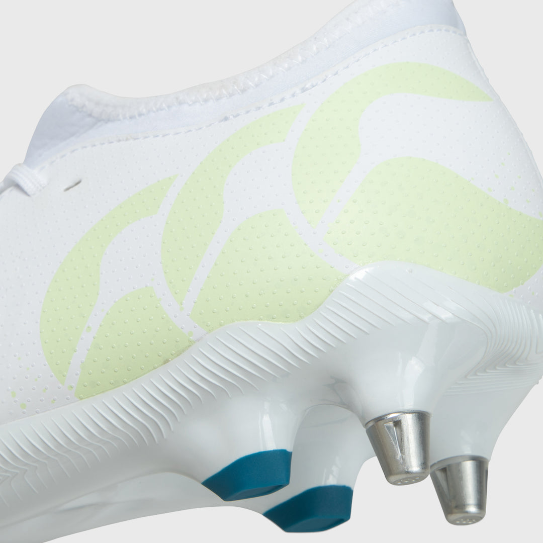 Canterbury Speed Infinite Team SG Rugby Boots White - Rugbystuff.com