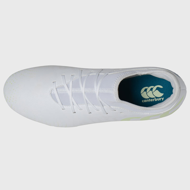 Canterbury Speed Infinite Team SG Rugby Boots White - Rugbystuff.com