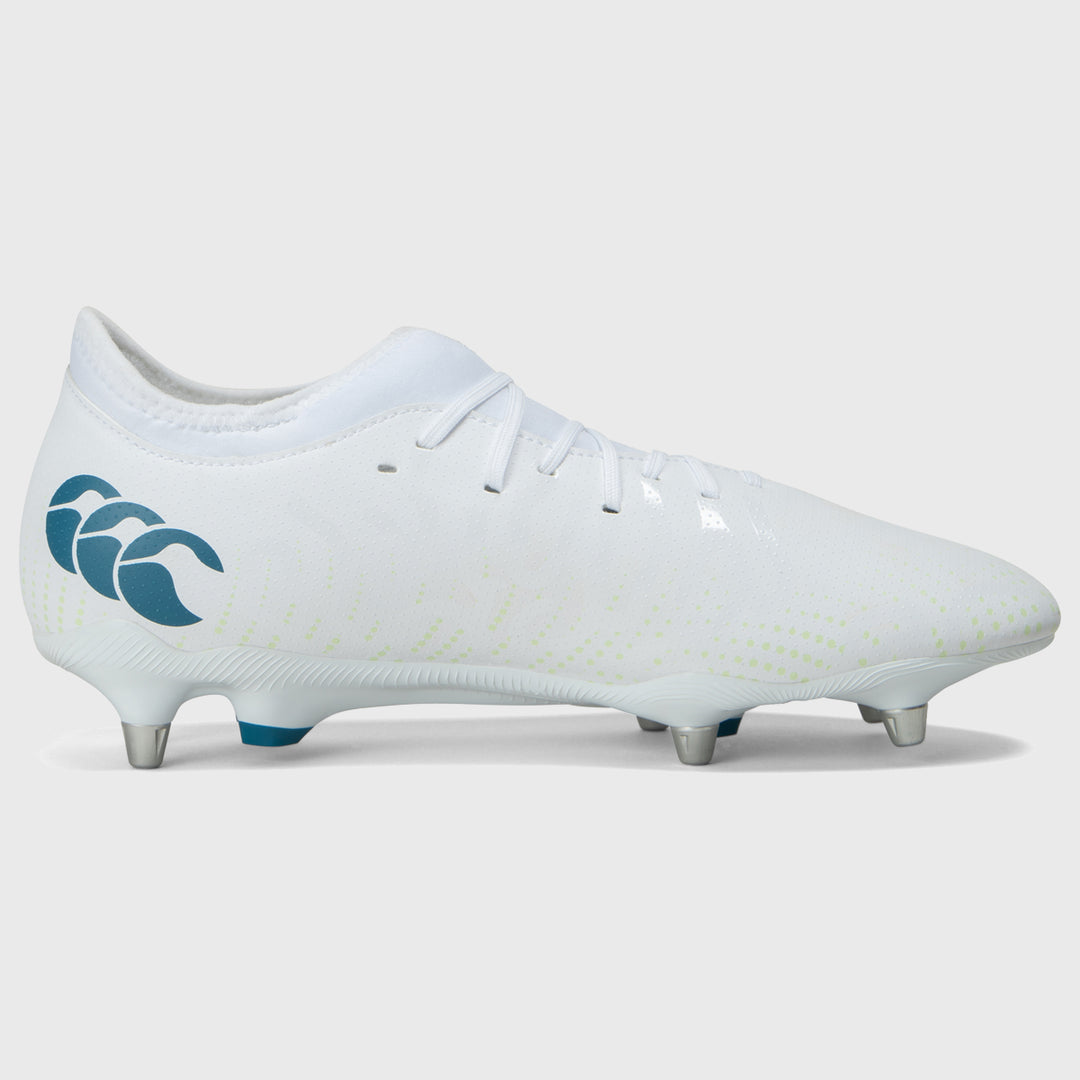 Canterbury Speed Infinite Team SG Rugby Boots White - Rugbystuff.com