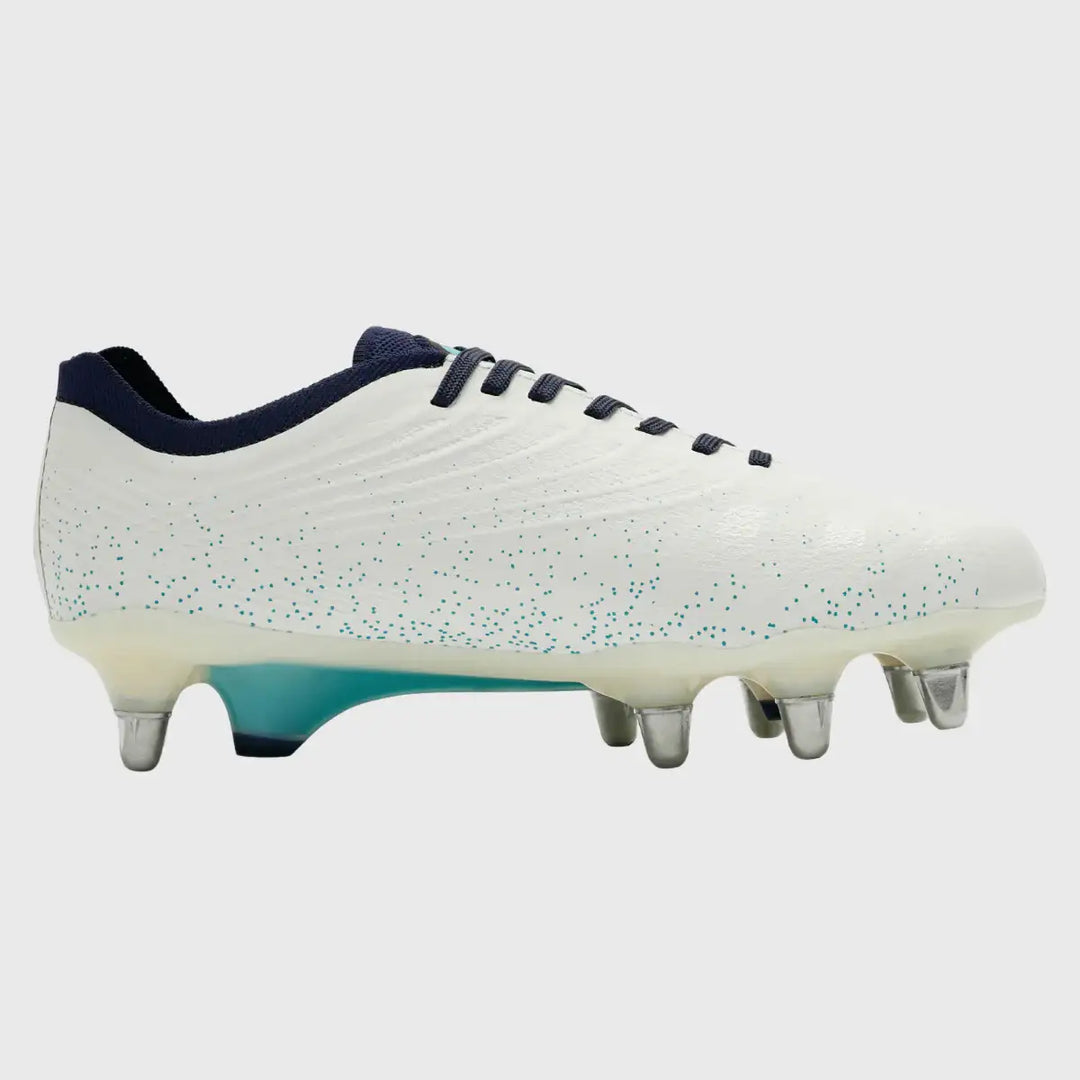 Canterbury Stampede Groundbreak Elite SG Rugby Boots Blanc de Blanc White - Rugbystuff.com