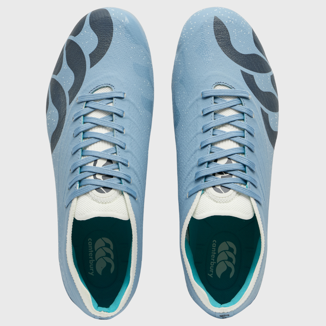 Canterbury Stampede Groundbreak Elite SG Rugby Boots Mountain Spring Blue