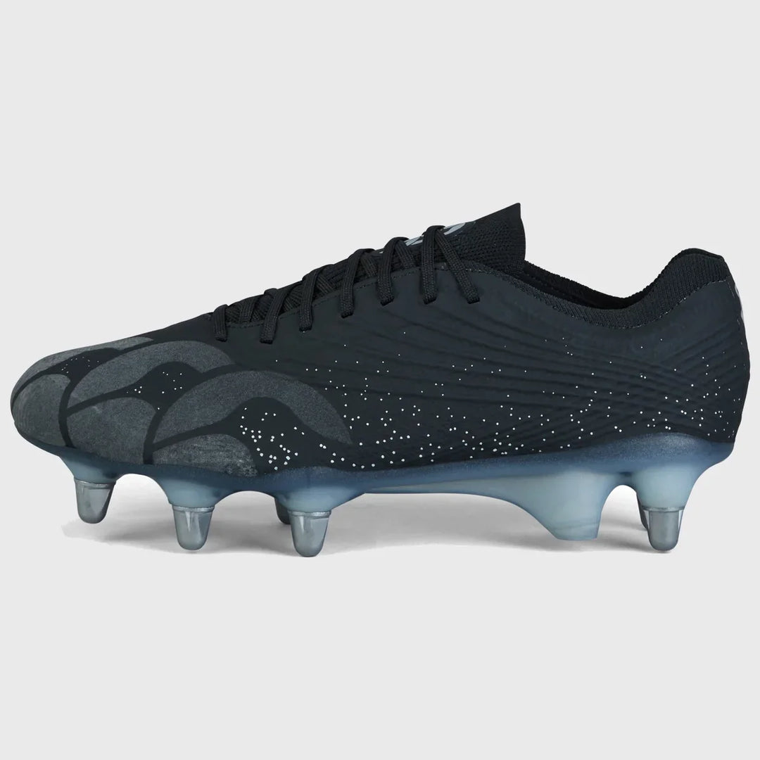Canterbury Stampede Groundbreak Elite SG Rugby Boots Black Silver
