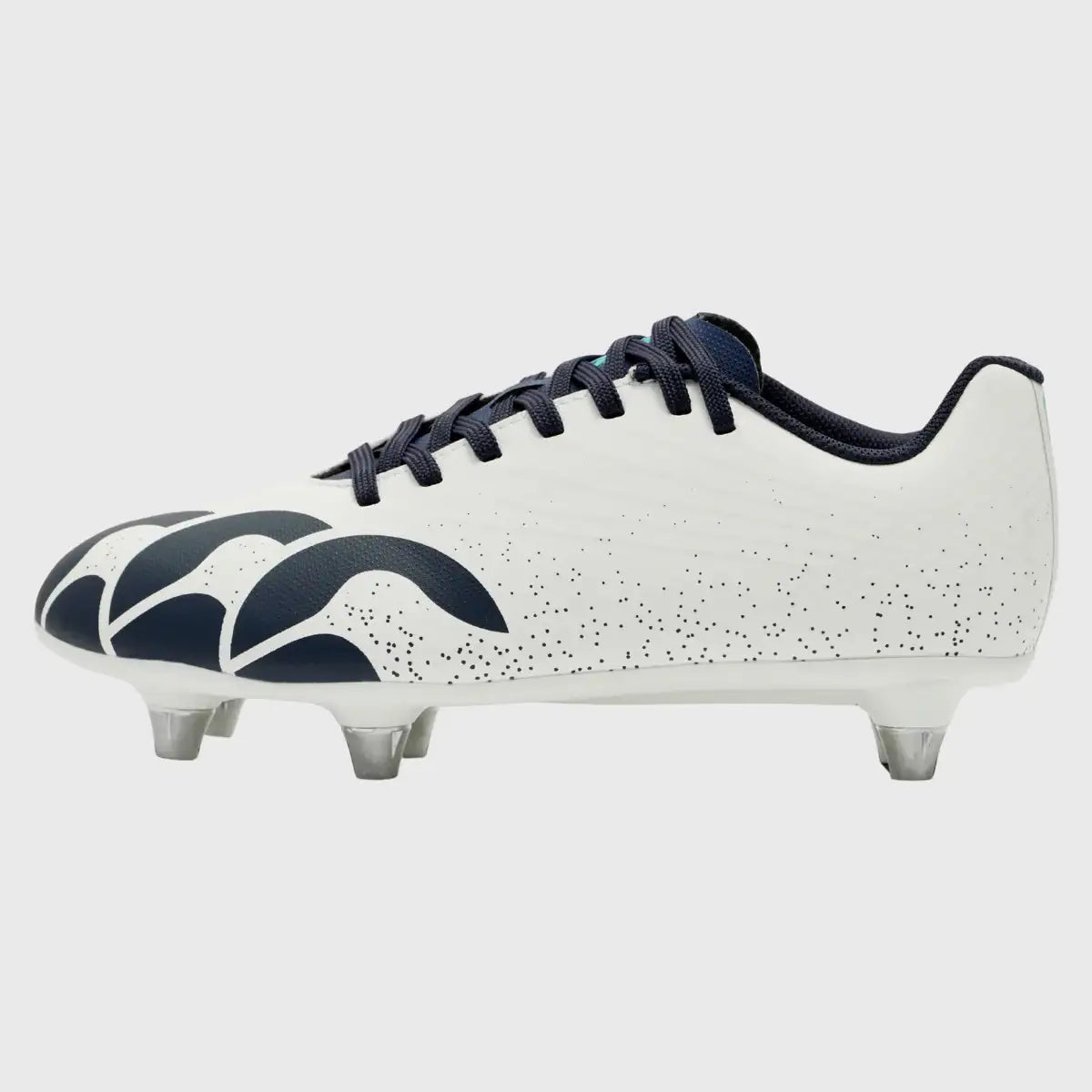 Canterbury Stampede Groundbreak Team SG Junior Rugby Boots Blanc De Blanc White - Rugbystuff.com