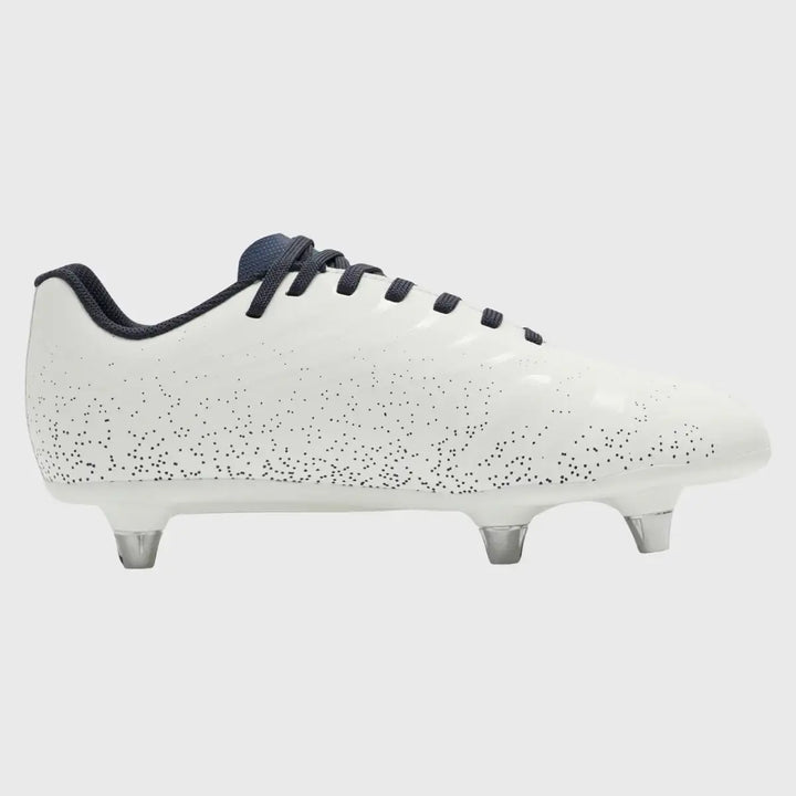 Canterbury Stampede Groundbreak Team SG Junior Rugby Boots Blanc De Blanc White - Rugbystuff.com