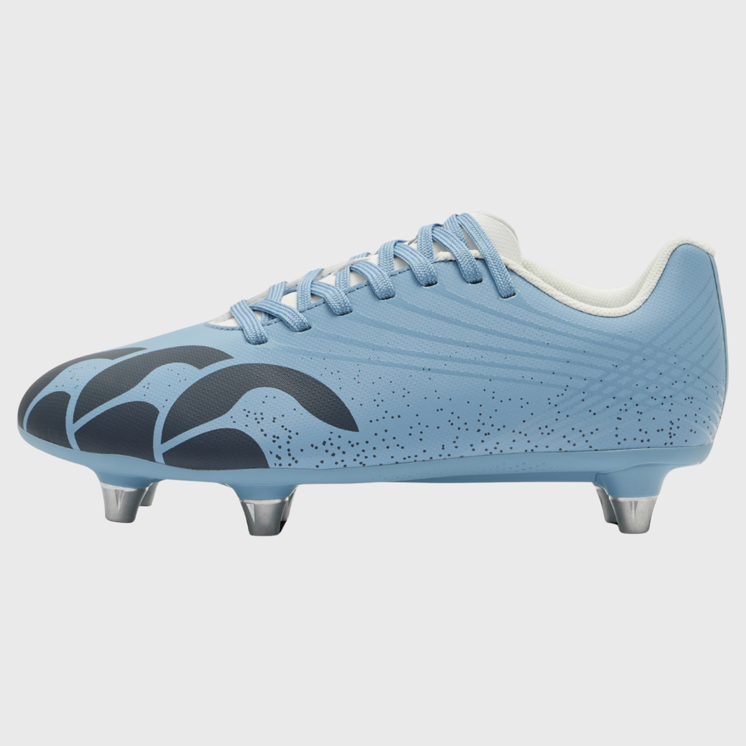 Canterbury Stampede Groundbreak Team SG Junior Rugby Boots Mountain Spring Blue