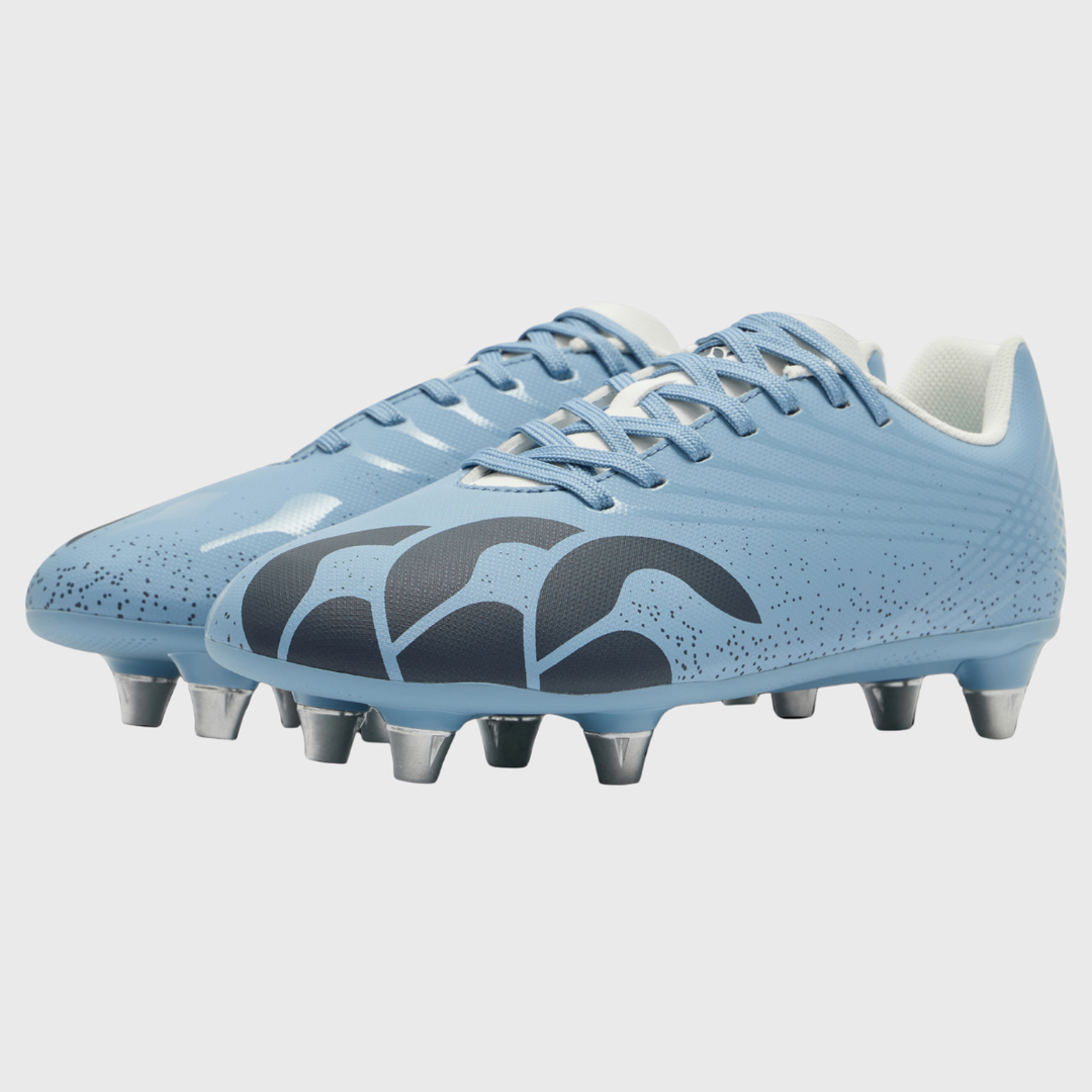 Canterbury Stampede Groundbreak Team SG Junior Rugby Boots Mountain Spring Blue