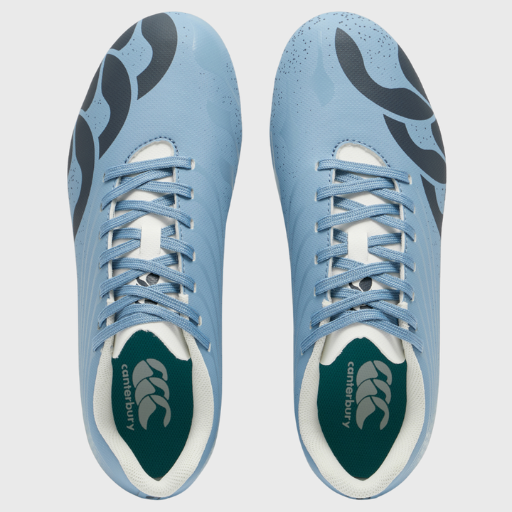 Canterbury Stampede Groundbreak Team SG Junior Rugby Boots Mountain Spring Blue