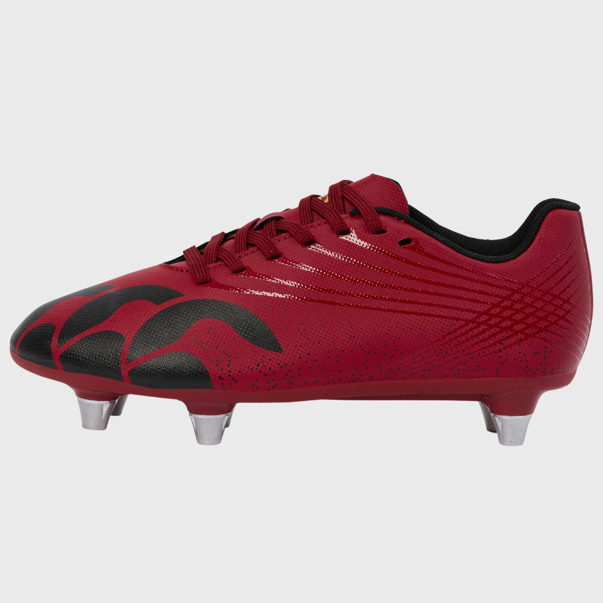Canterbury Stampede Groundbreak Team SG Junior Rugby Boots Red Dahlia - Rugbystuff.com