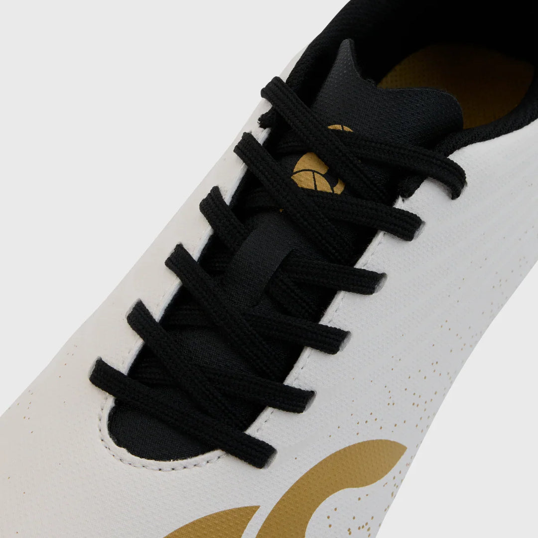 Canterbury Stampede Groundbreak Team SG Junior Rugby Boots White/Gold - Rugbystuff.com