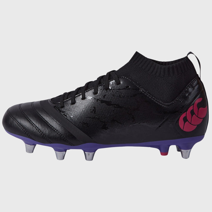 Canterbury Stampede Pro SG Rugby Boots Black/Prism Violet - Rugbystuff.com