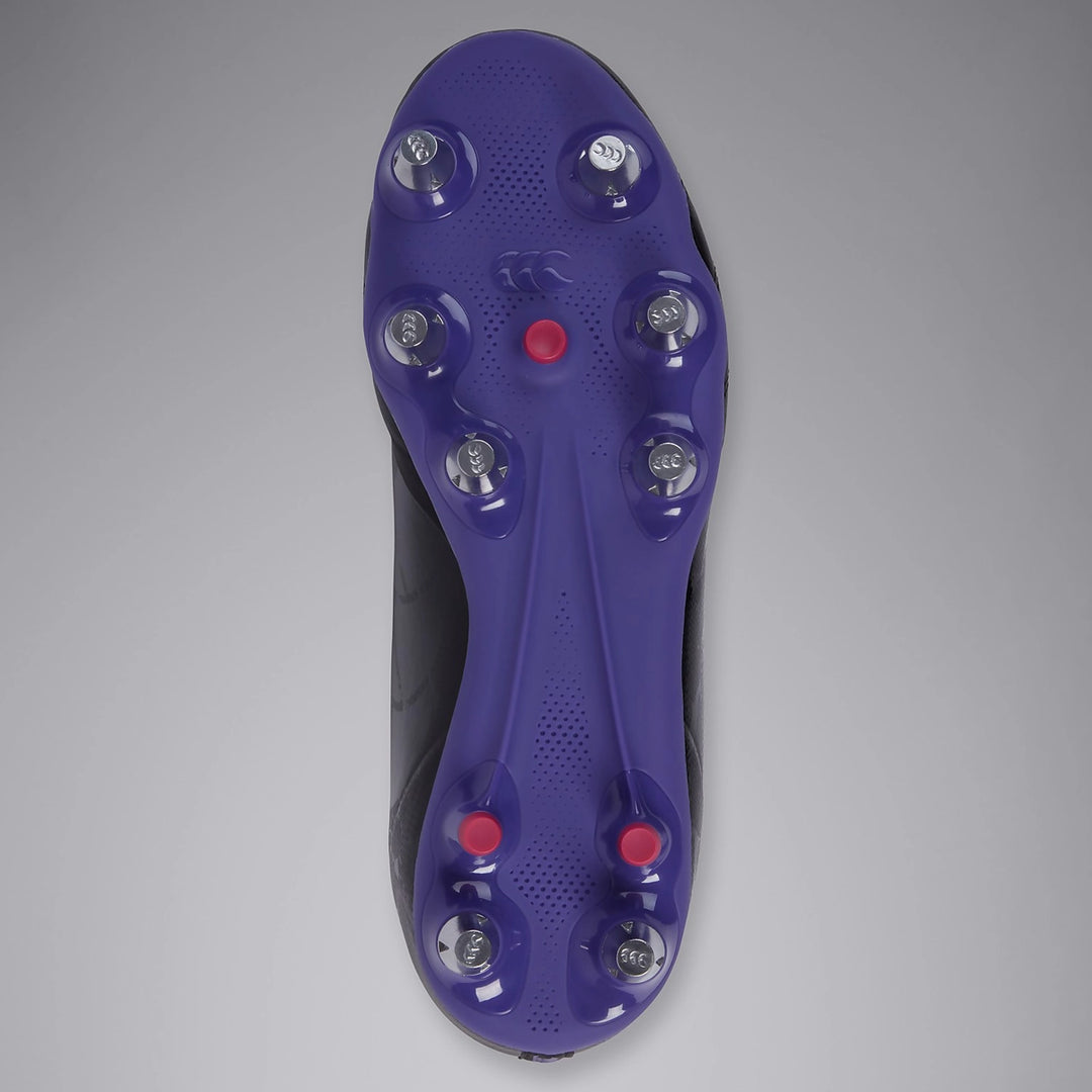 Canterbury Stampede Pro SG Rugby Boots Black/Prism Violet - Rugbystuff.com