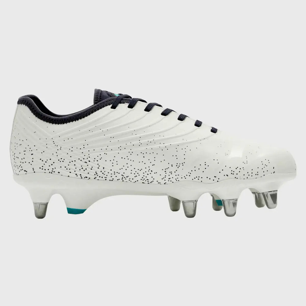 Canterbury Stampede Groundbreak Pro SG Rugby Boots Blanc de Blanc White - Rugbystuff.com