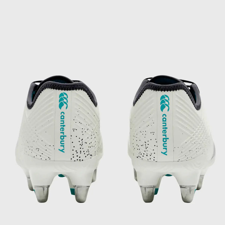 Canterbury Stampede Groundbreak Pro SG Rugby Boots Blanc de Blanc White - Rugbystuff.com