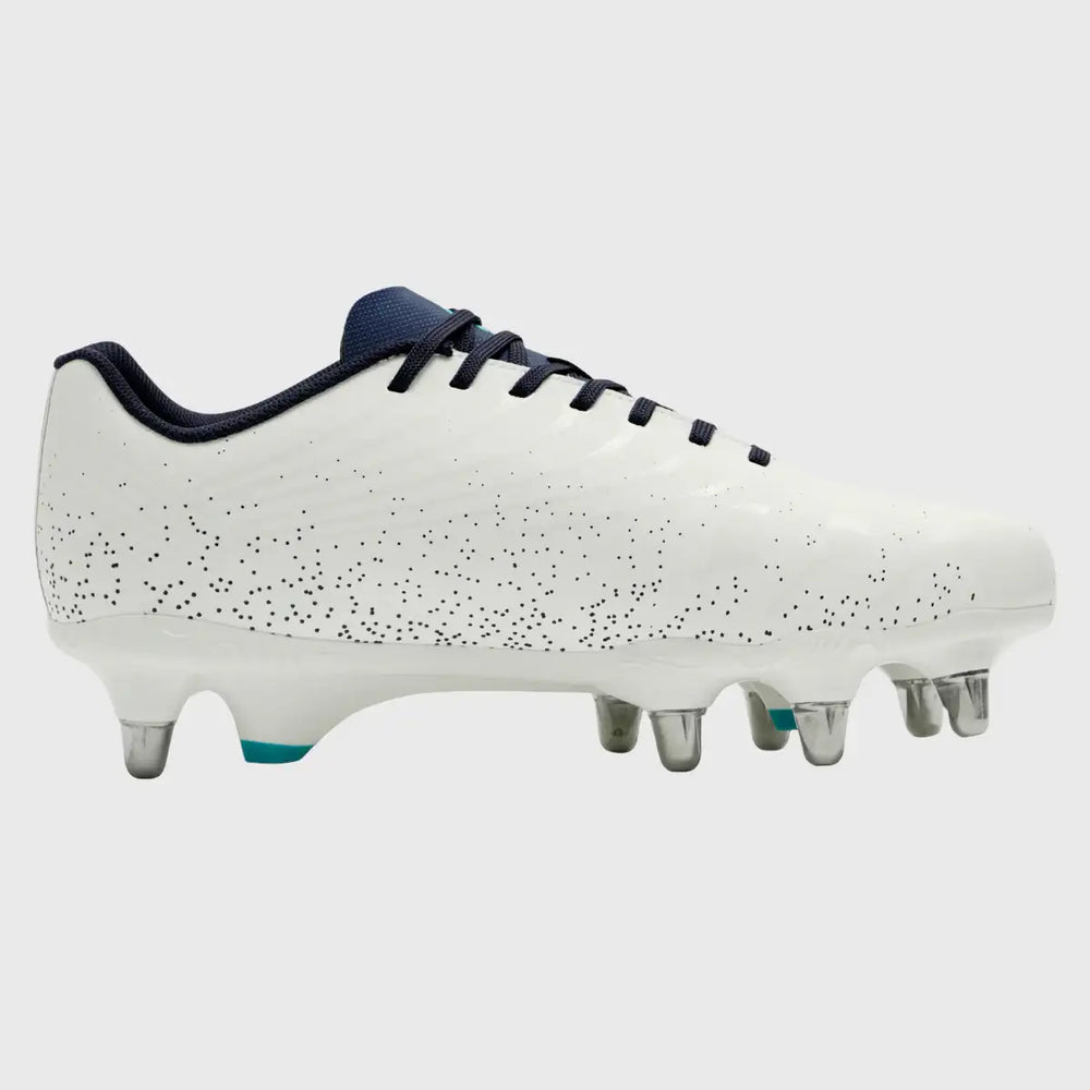 Canterbury Stampede Groundbreak Team SG Rugby Boots Blanc de Blanc White - Rugbystuff.com