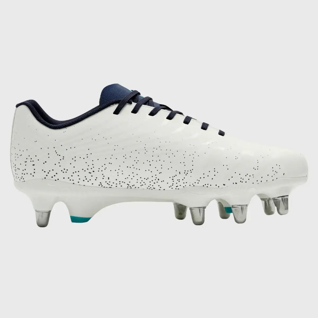 Canterbury Stampede Groundbreak Team SG Rugby Boots Blanc de Blanc White - Rugbystuff.com
