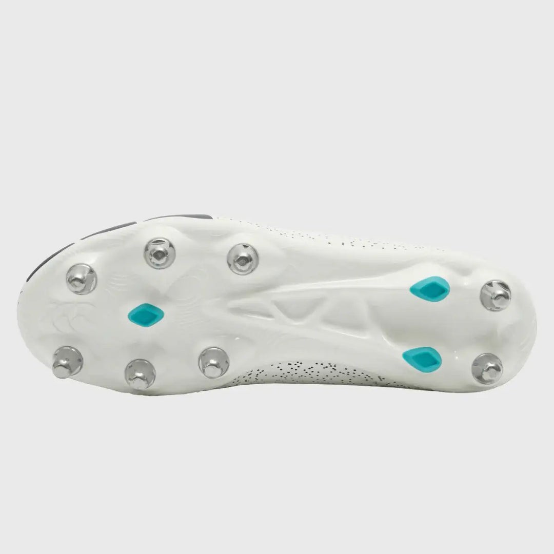 Canterbury Stampede Groundbreak Team SG Rugby Boots Blanc de Blanc White - Rugbystuff.com