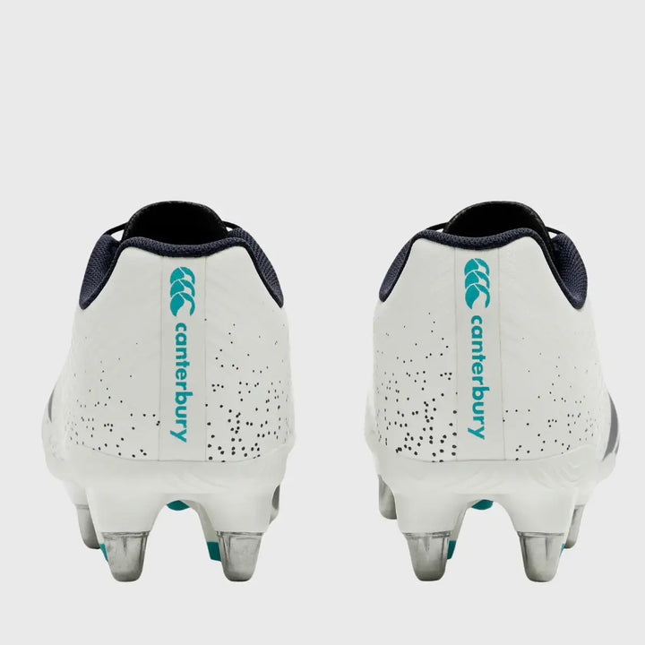 Canterbury Stampede Groundbreak Team SG Rugby Boots Blanc de Blanc White - Rugbystuff.com