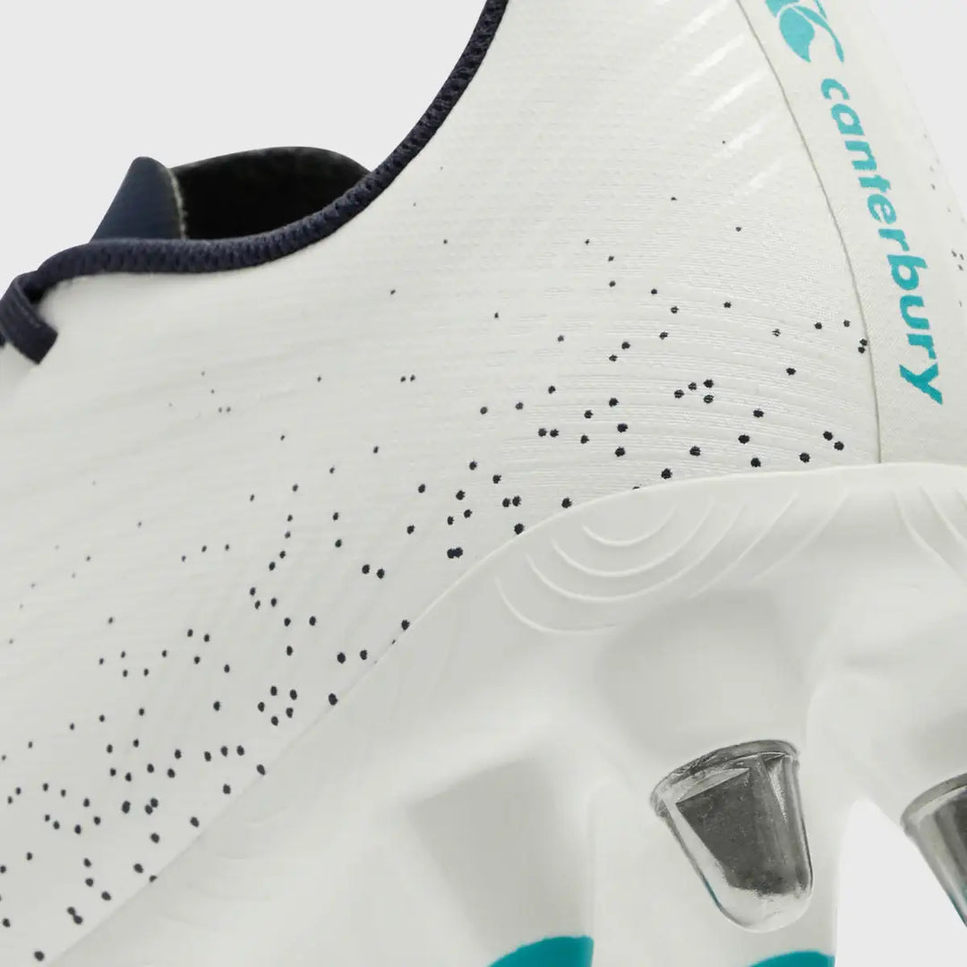 Canterbury Stampede Groundbreak Team SG Rugby Boots Blanc de Blanc White - Rugbystuff.com