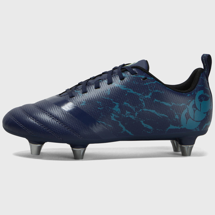Canterbury Stampede Team SG Junior Rugby Boots Medieval Blue - Rugbystuff.com
