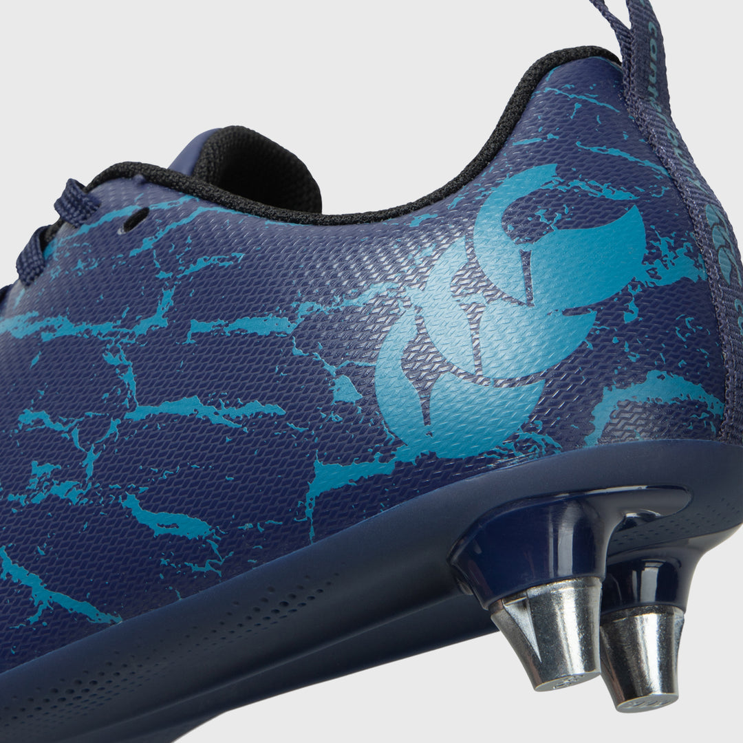 Canterbury Stampede Team SG Junior Rugby Boots Medieval Blue - Rugbystuff.com