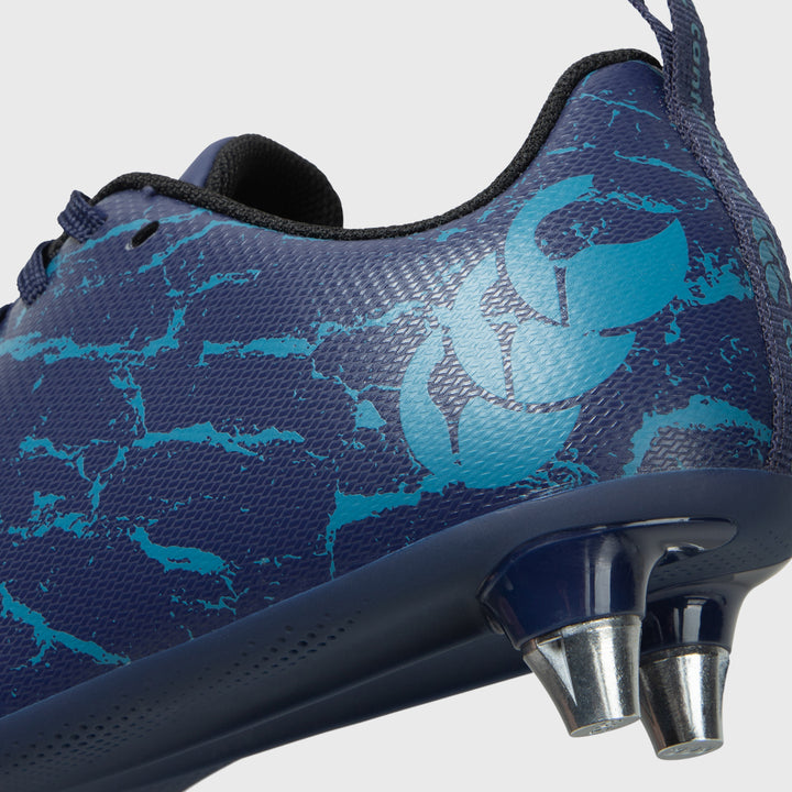 Canterbury Stampede Team SG Junior Rugby Boots Medieval Blue - Rugbystuff.com