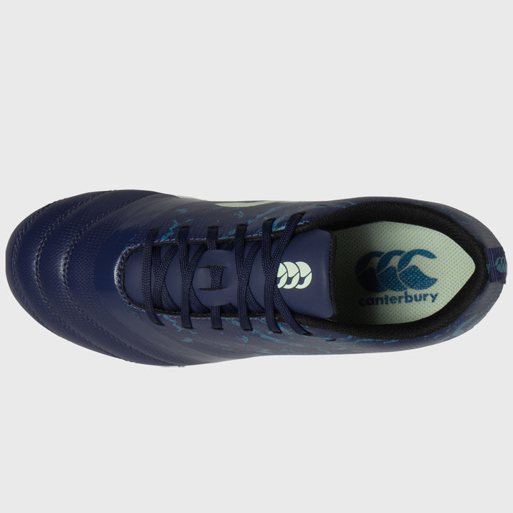 Canterbury Stampede Team SG Junior Rugby Boots Medieval Blue - Rugbystuff.com