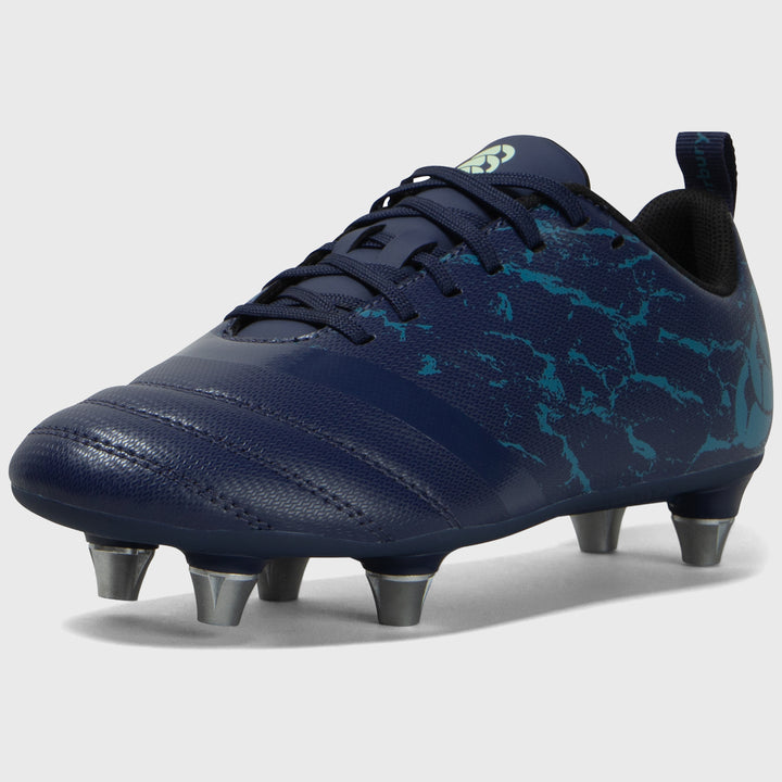 Canterbury Stampede Team SG Junior Rugby Boots Medieval Blue - Rugbystuff.com