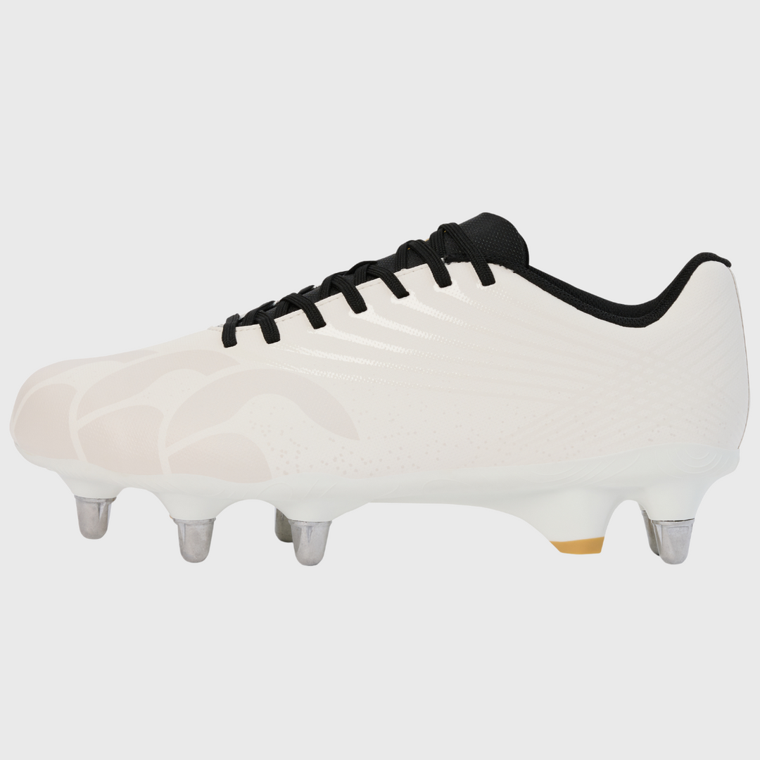 Canterbury Stampede Groundbreak Team SG Rugby Boots White/Black - Rugbystuff.com
