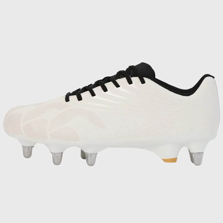 Canterbury Stampede Groundbreak Team SG Rugby Boots White/Black - Rugbystuff.com