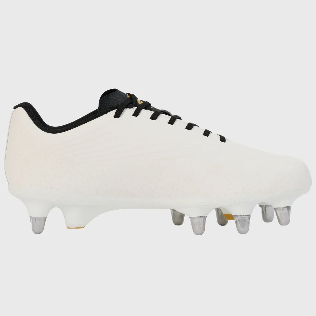 Canterbury Stampede Groundbreak Team SG Rugby Boots White/Black - Rugbystuff.com