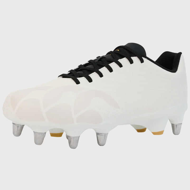 Canterbury Stampede Groundbreak Team SG Rugby Boots White/Black - Rugbystuff.com