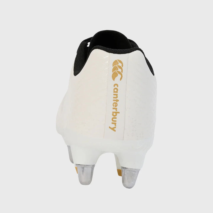 Canterbury Stampede Groundbreak Team SG Rugby Boots White/Black - Rugbystuff.com