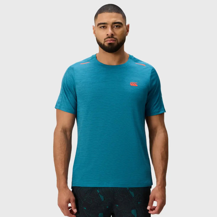 Canterbury Men's Tempo+ Relaxed Tee Dragonfly Blue - Rugbystuff.com