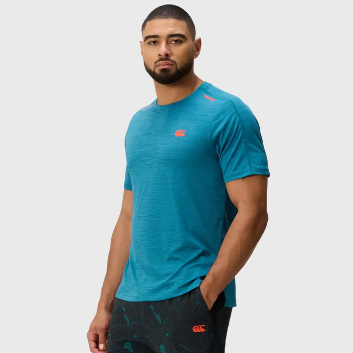 Canterbury Men's Tempo+ Relaxed Tee Dragonfly Blue - Rugbystuff.com