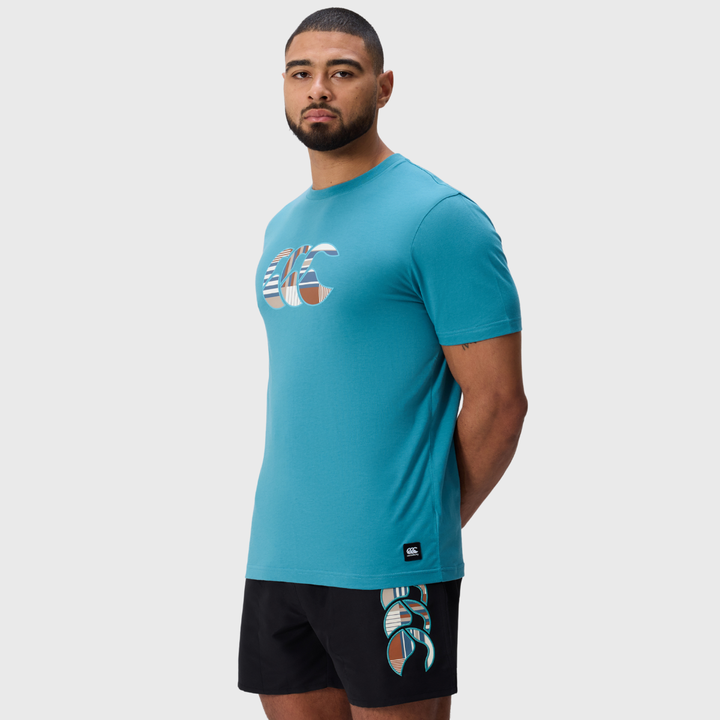 Canterbury Men's Uglies Logo Tee Storm Blue - Rugbystuff.com