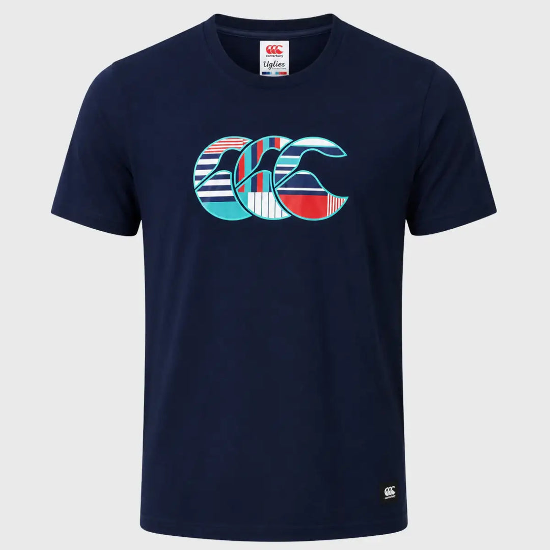Canterbury Men's Uglies Logo Tee Navy - Rugbystuff.com