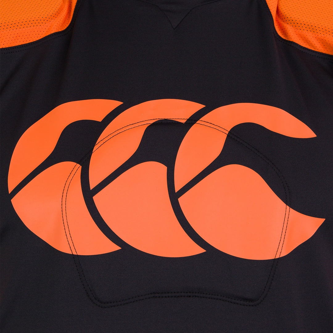 Canterbury Vapodri Raze Rugby Protection Vest Black/Orange - Rugbystuff.com