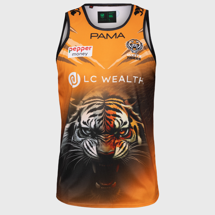 Canterbury Wests Tigers NRL Singlet 2026
