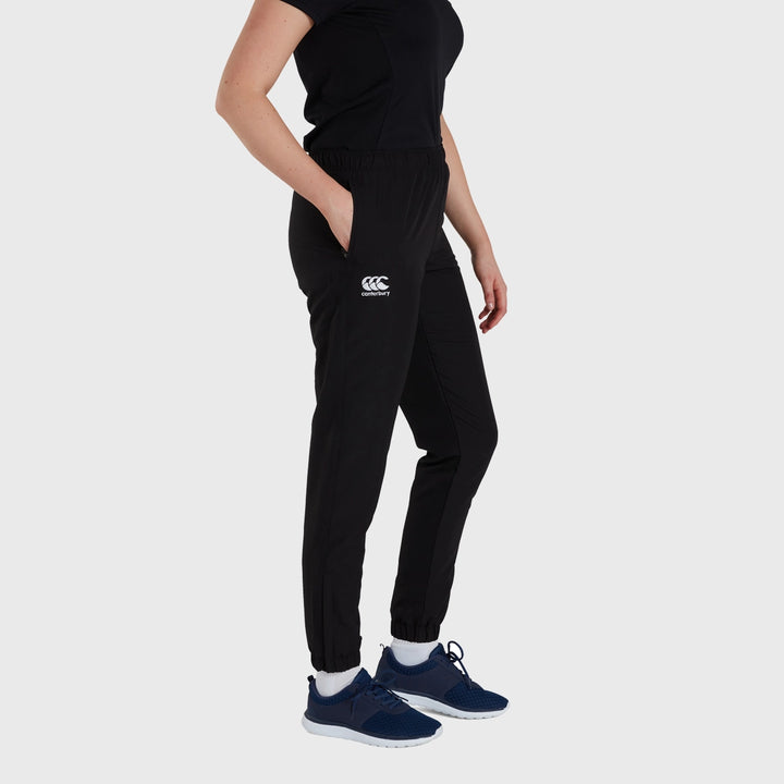 Canterbury Women's Club Tapered Track Pants Black - Rugbystuff.com