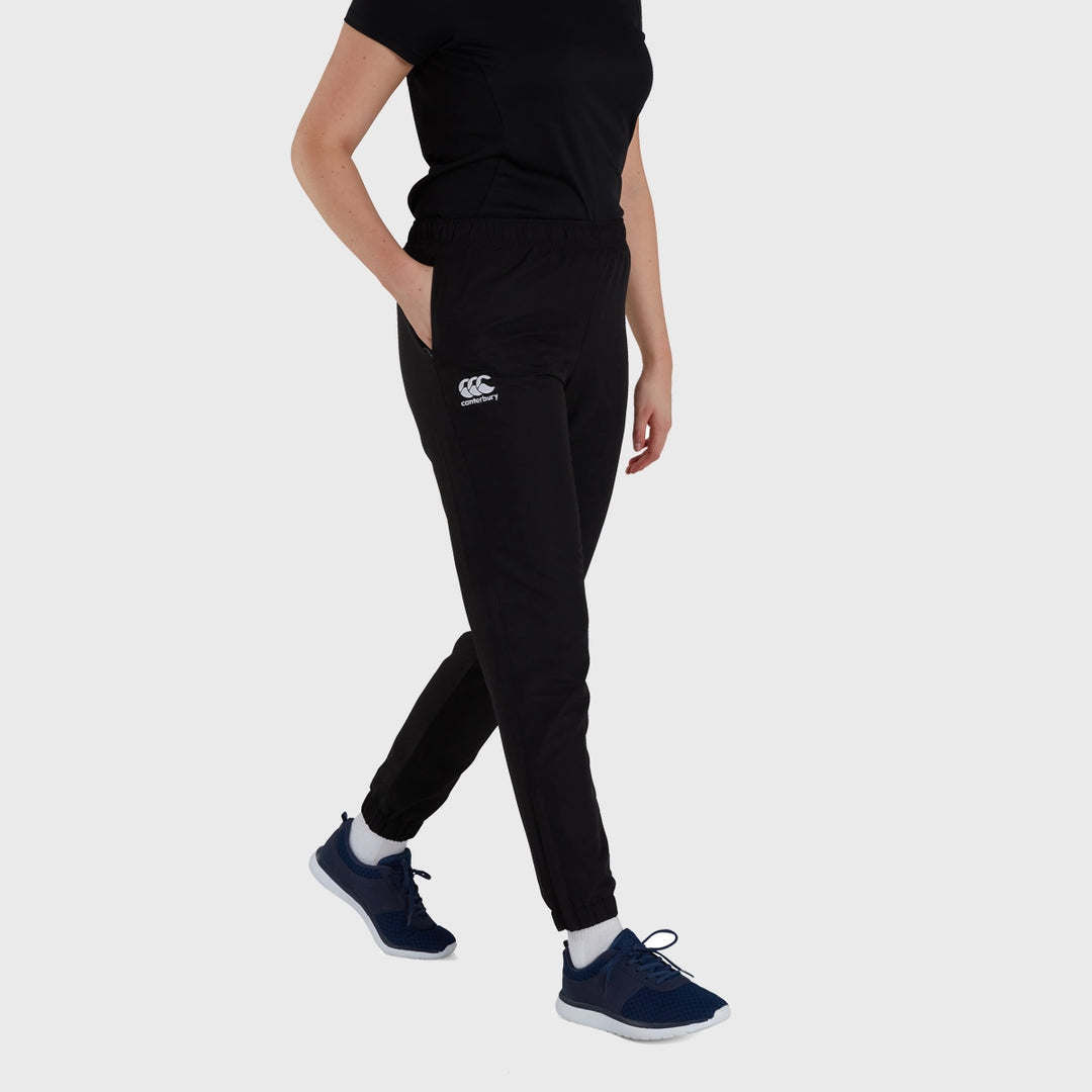 Canterbury Women's Club Tapered Track Pants Black - Rugbystuff.com