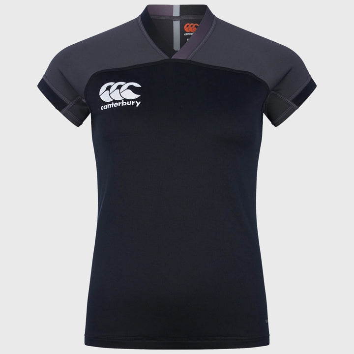 Canterbury Women's Evader Rugby Training Jersey Black - Rugbystuff.com