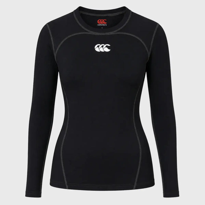 Canterbury Women's Long Sleeve Baselayer Black - Rugbystuff.com