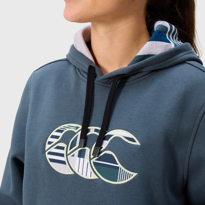 Canterbury Women's Uglies Logo Hoody Dark Slate - Rugbystuff.com